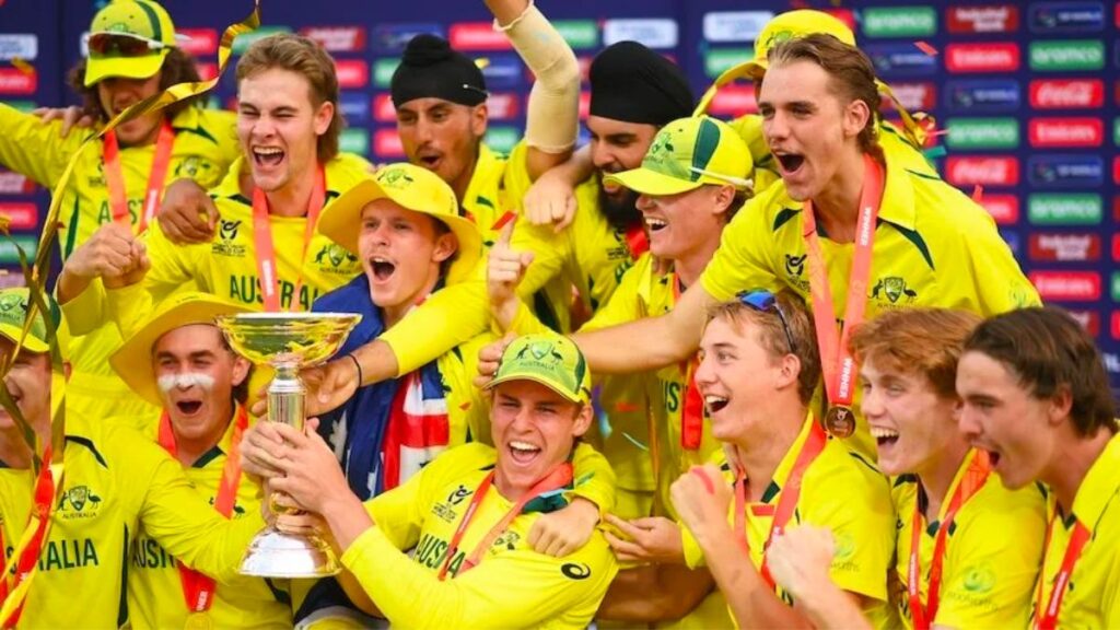 India vs Australia : Australian Under 19 s cricket team beat India to win World Cup