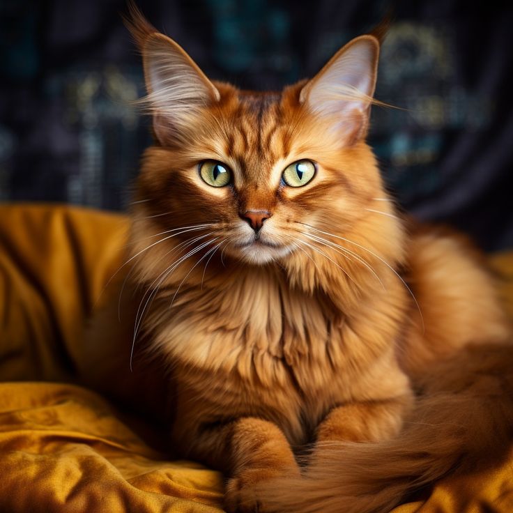 Energetic Somali cat, one of the best beginner-friendly cat breeds.